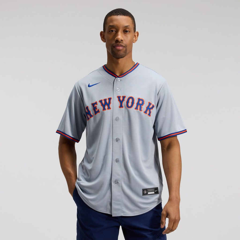New York Mets Nike Juan Soto Road Replica Baseball Jersey - Gray