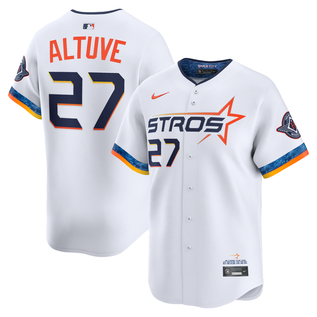 Houston Astros Nike Jose Altuve 2025 City Connect Limited Baseball Jersey - White