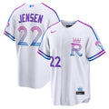 Kansas City Royals Nike Carter Jensen 2026 City Connect Stadium Baseball Jersey - White