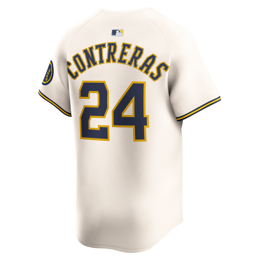 Milwaukee Brewers Nike William Contreras Home Limited Baseball Jersey - Cream