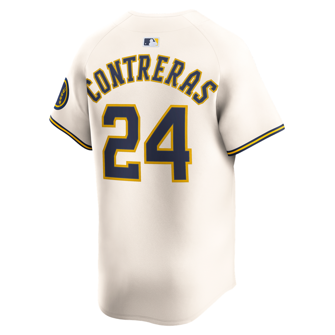 Milwaukee Brewers Nike William Contreras Home Limited Baseball Jersey - Cream