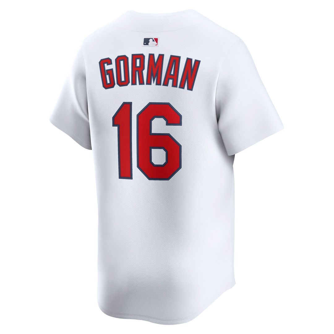 St. Louis Cardinals Nike Nolan Gorman Home Limited Baseball Jersey - White