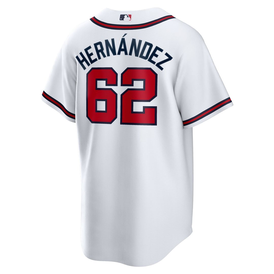 Atlanta Braves Nike Daysbel Hernandez Home Replica Baseball Jersey - White