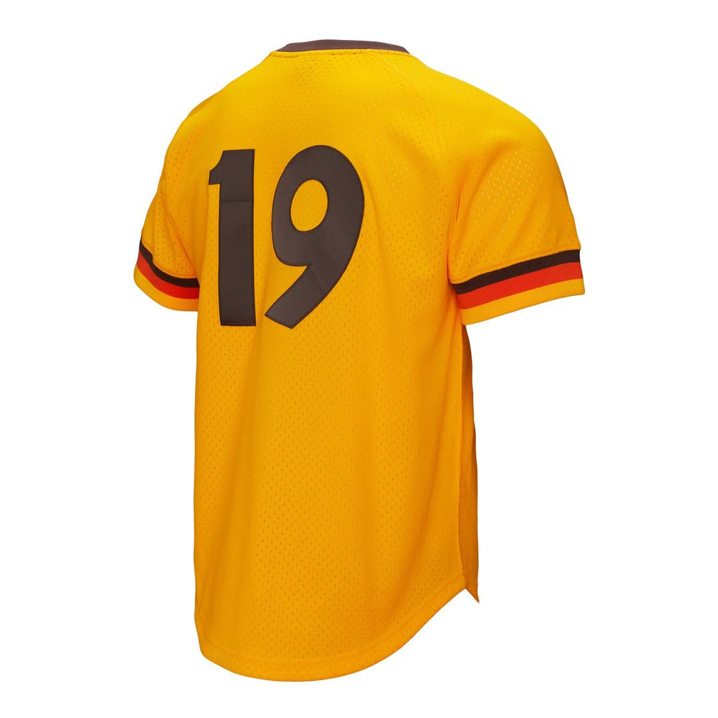 San Diego Padres Mitchell & Ness Tony Gwynn Big & Tall Cooperstown Mesh Batting Practice Baseball Jersey - Gold