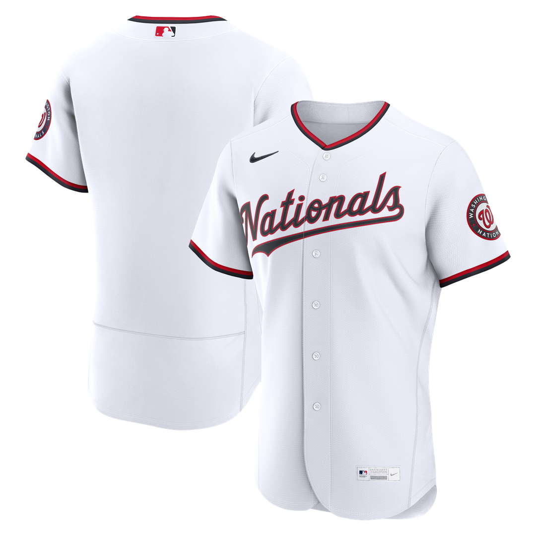 Washington Nationals Nike Home Authentic Baseball Jersey - White
