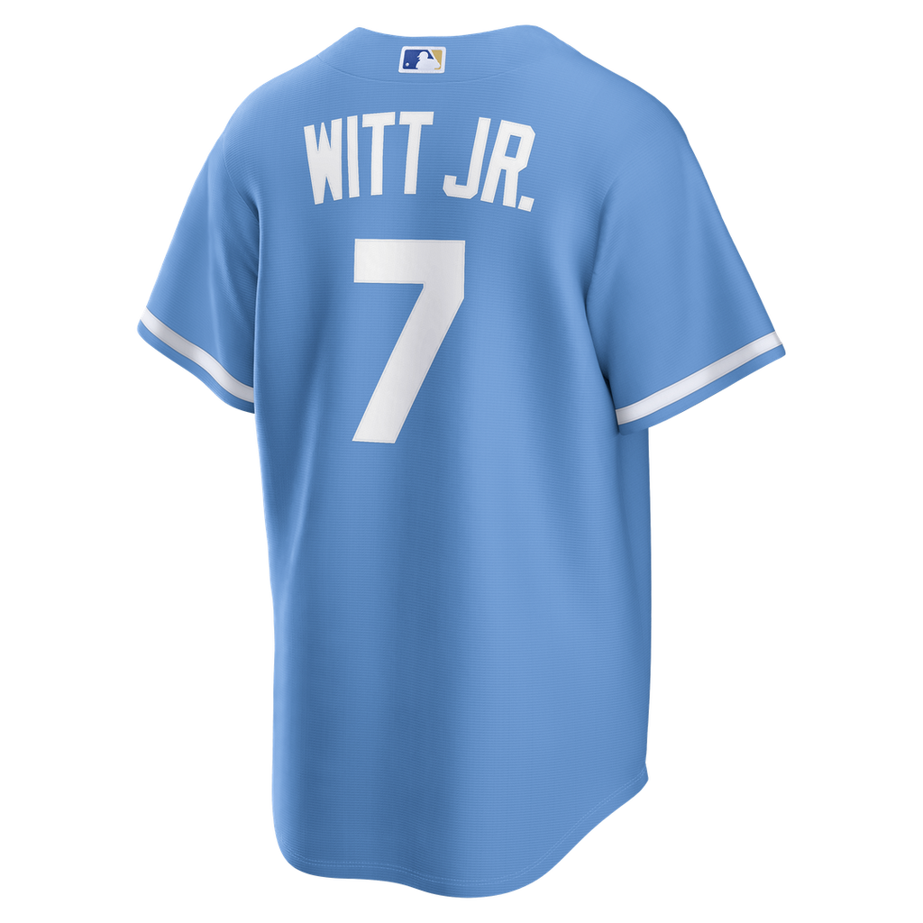 Kansas City Royals Nike Bobby Witt Jr. Alternate Replica Baseball Jersey - Light Blue