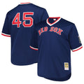 Boston Red Sox Mitchell & Ness Pedro Martinez 1999 Cooperstown Collection Mesh Pullover Baseball Jersey - Navy