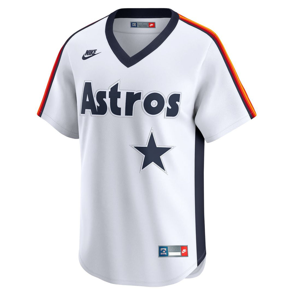 Houston Astros Nike Nolan Ryan Throwback Cooperstown Collection Limited Baseball Jersey - White
