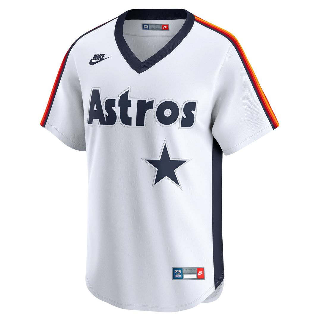 Houston Astros Nike Nolan Ryan Throwback Cooperstown Collection Limited Baseball Jersey - White