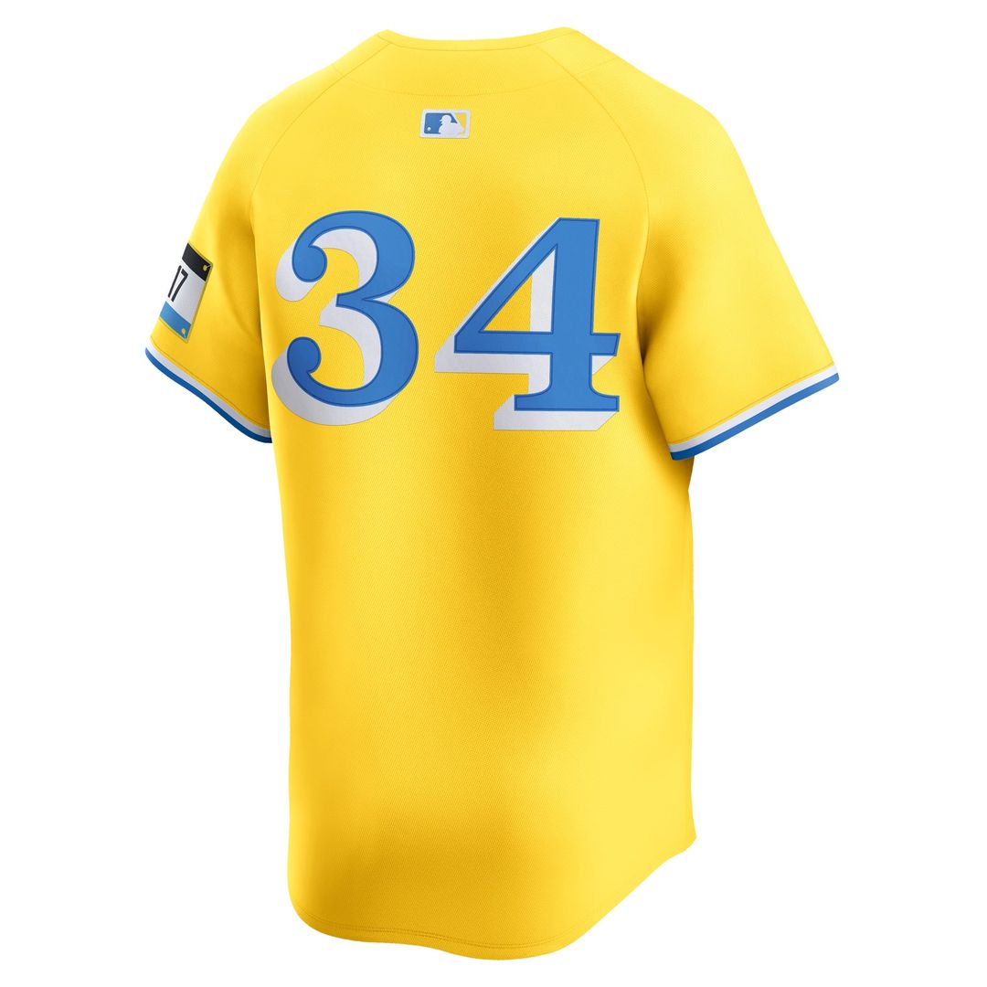 Boston Red Sox Nike David Ortiz Alternate 3 Limited Baseball Jersey - Yellow
