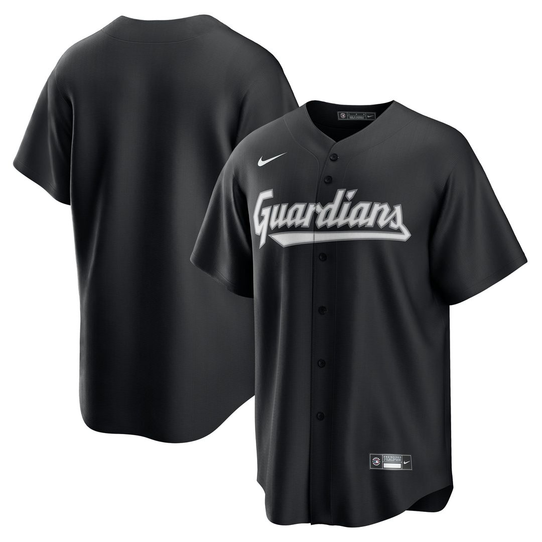 Cleveland Guardians Nike Replica Baseball Jersey - Black