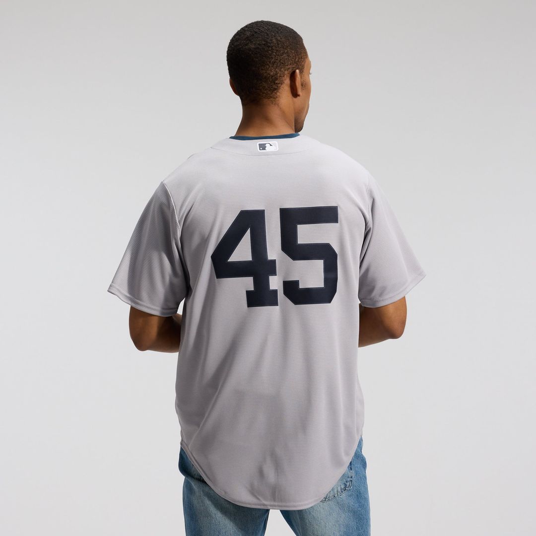 New York Yankees Nike Gerrit Cole Road Replica Baseball Jersey - Gray