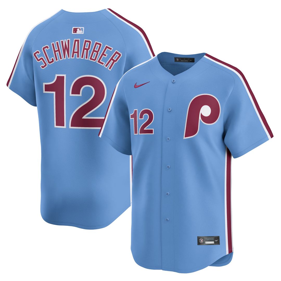 Philadelphia Phillies Nike Kyle Schwarber Home Limited Baseball Jersey - White