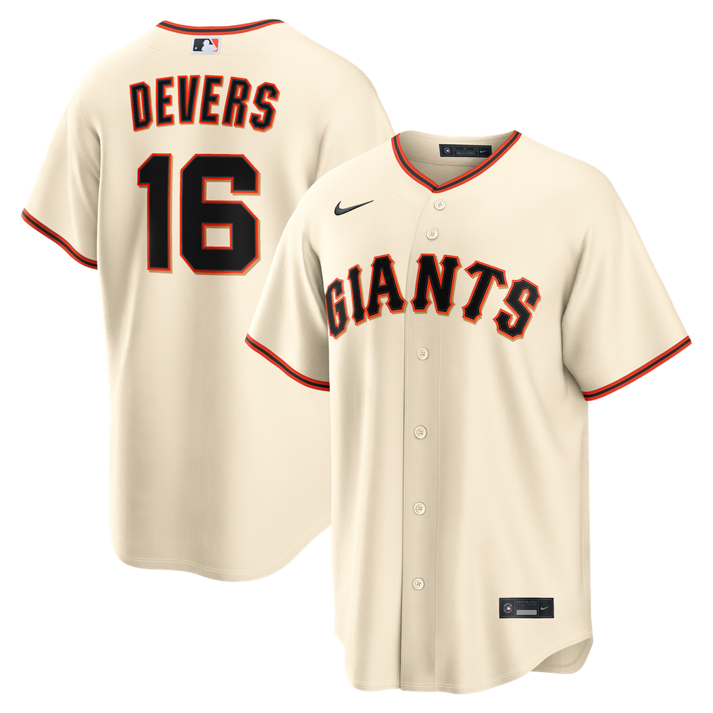San Francisco Giants Nike Rafael Devers Home Replica Baseball Jersey - Cream