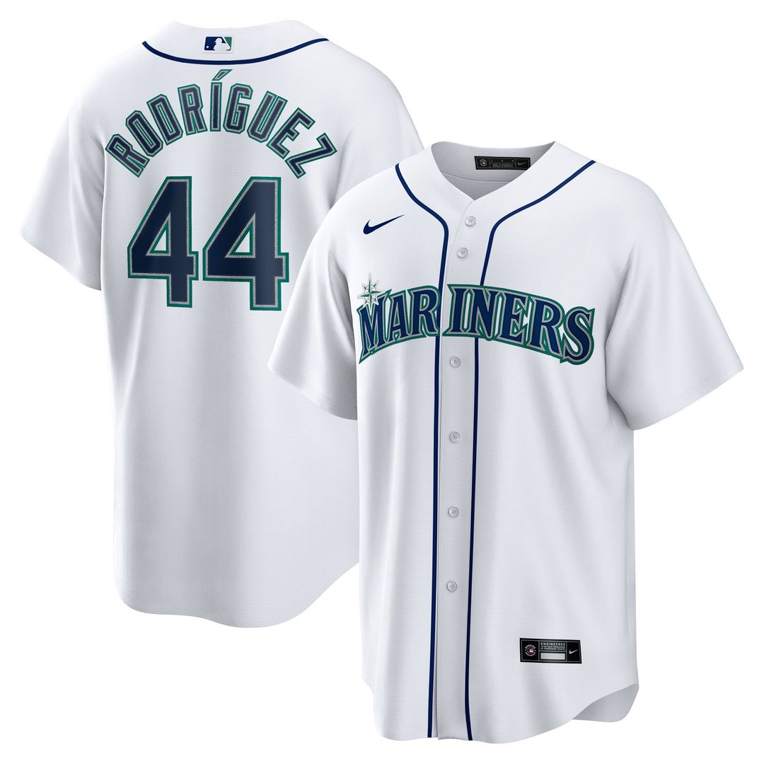 Seattle Mariners Nike Julio Rodriguez Home Replica Baseball Jersey - White