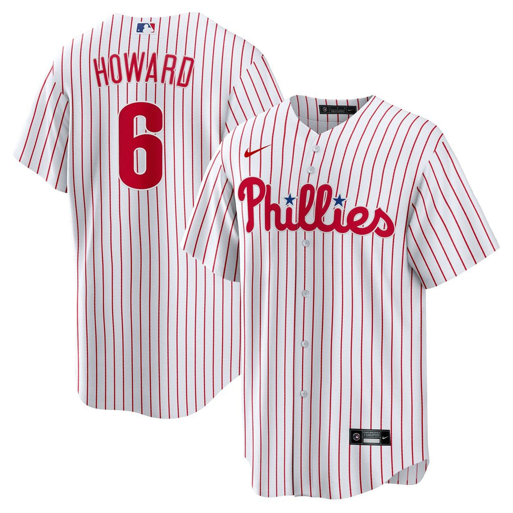 Philadelphia Phillies Nike Ryan Howard Replica Baseball Jersey - White