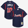 Atlanta Braves Mitchell & Ness Chipper Jones Authentic Batting Practice Baseball Jersey - Navy