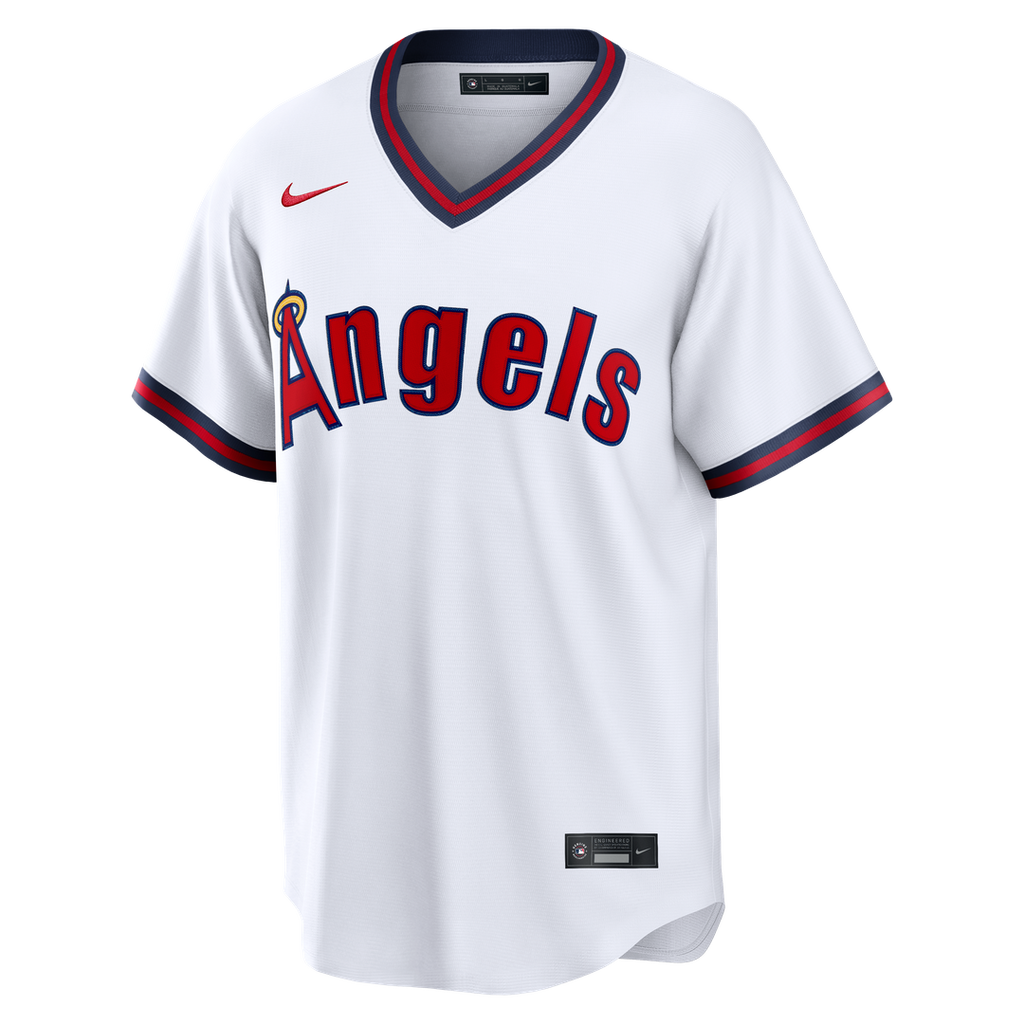 Los Angeles Angels Nike Mike Trout Road Replica Baseball Jersey - Gray