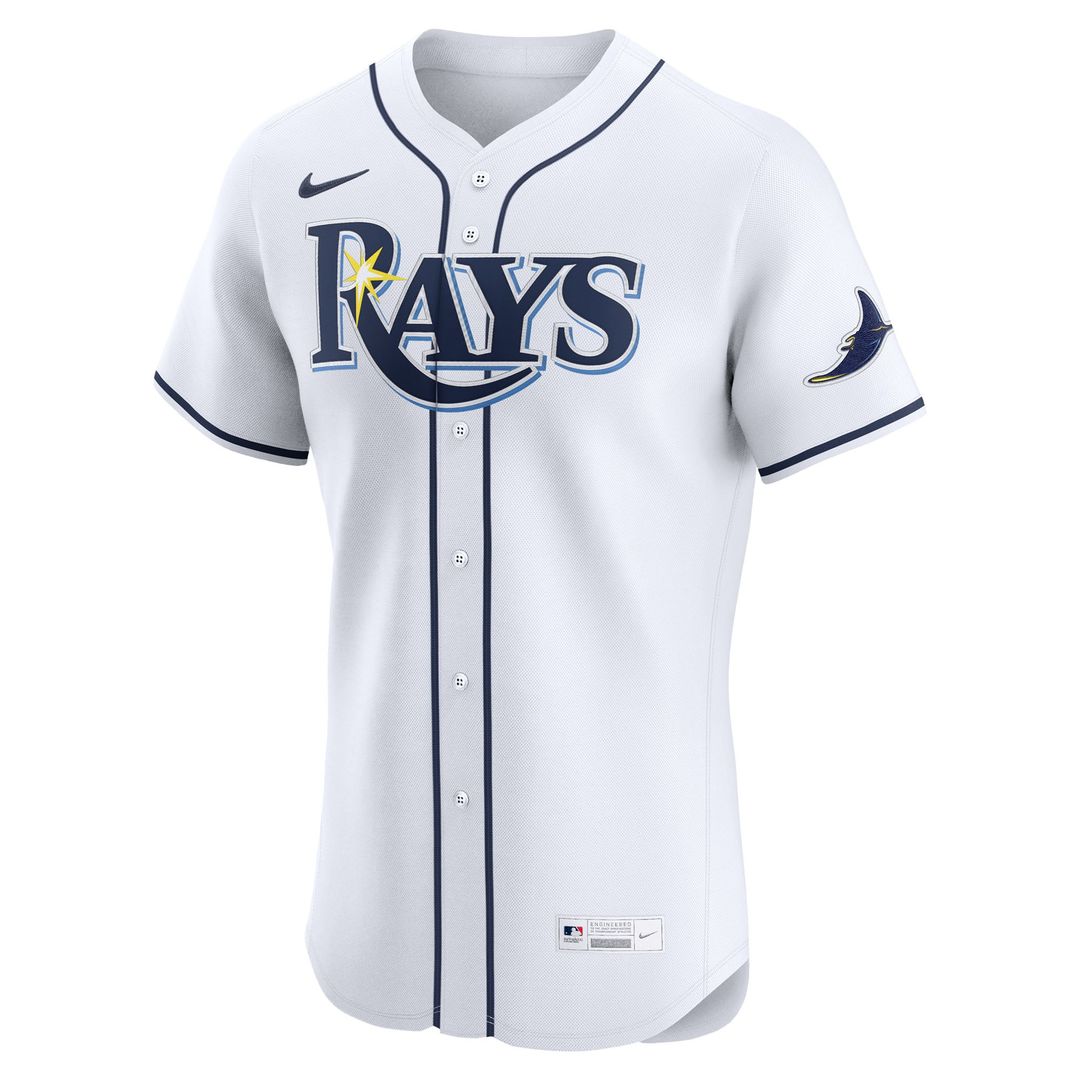 Tampa Bay Rays Nike Home Elite Baseball Jersey - White