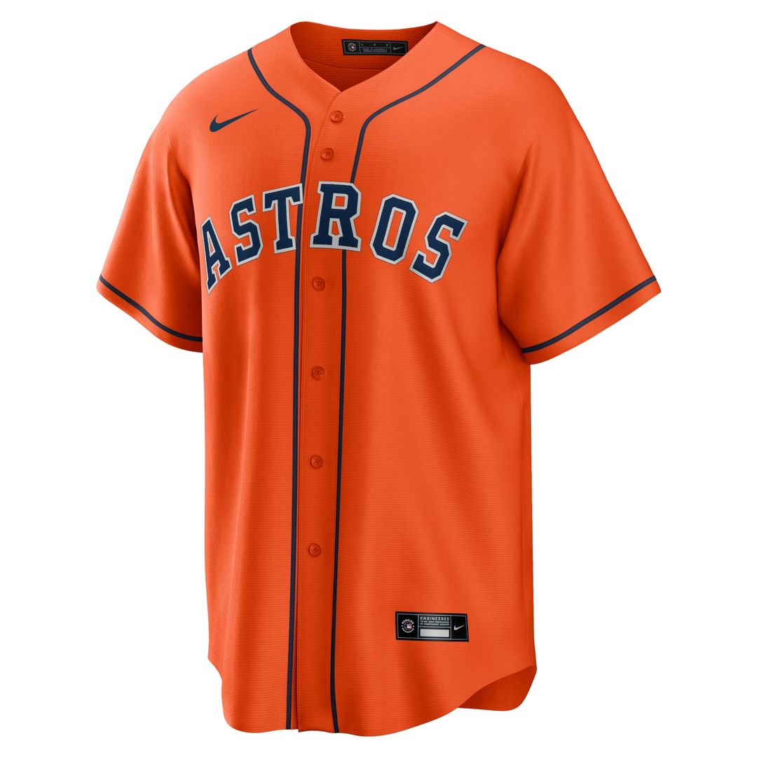 Houston Astros Nike Alternate Replica Team Baseball Jersey - Orange
