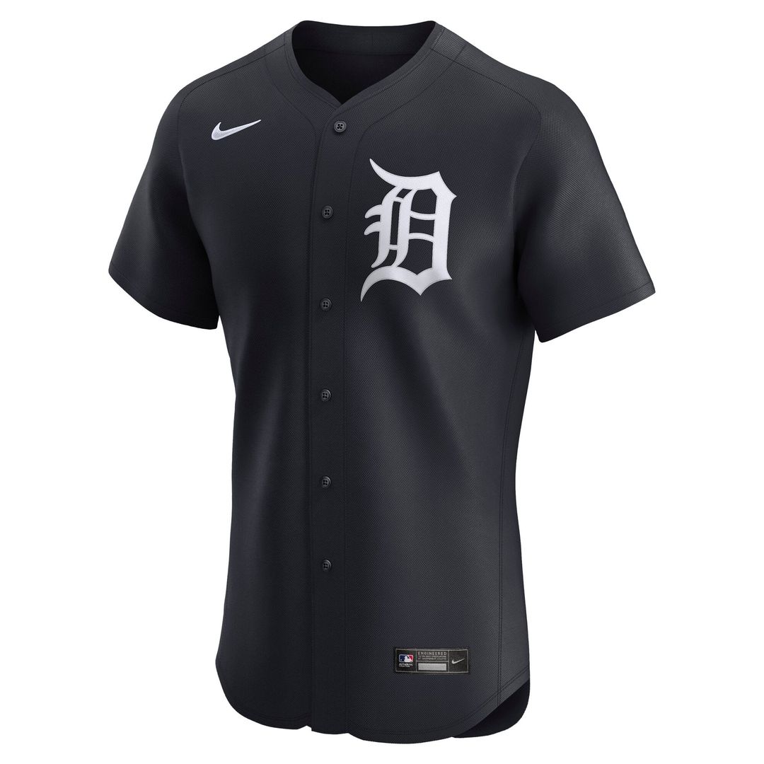 Detroit Tigers Nike Home Elite Baseball Jersey - White