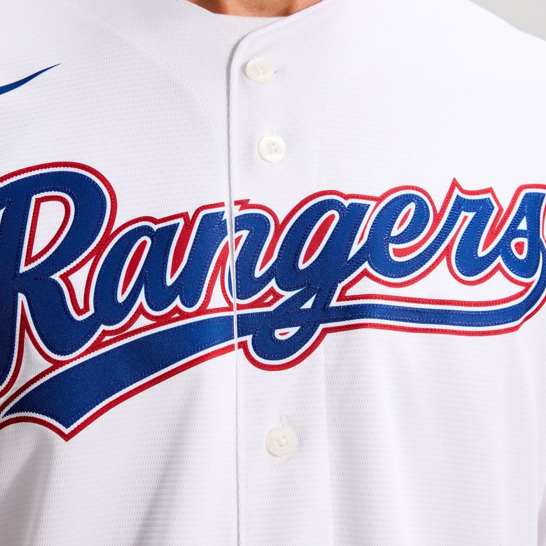 Texas Rangers Nike Home Replica Team Baseball Jersey - White