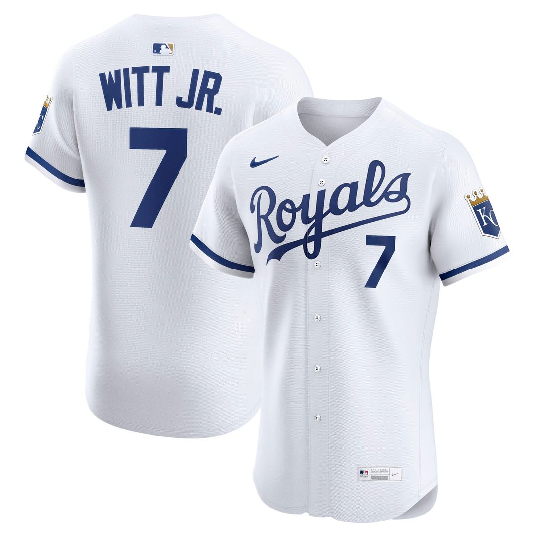 Kansas City Royals Nike Bobby Witt Jr. Alternate 2 Elite Baseball Jersey - Royal