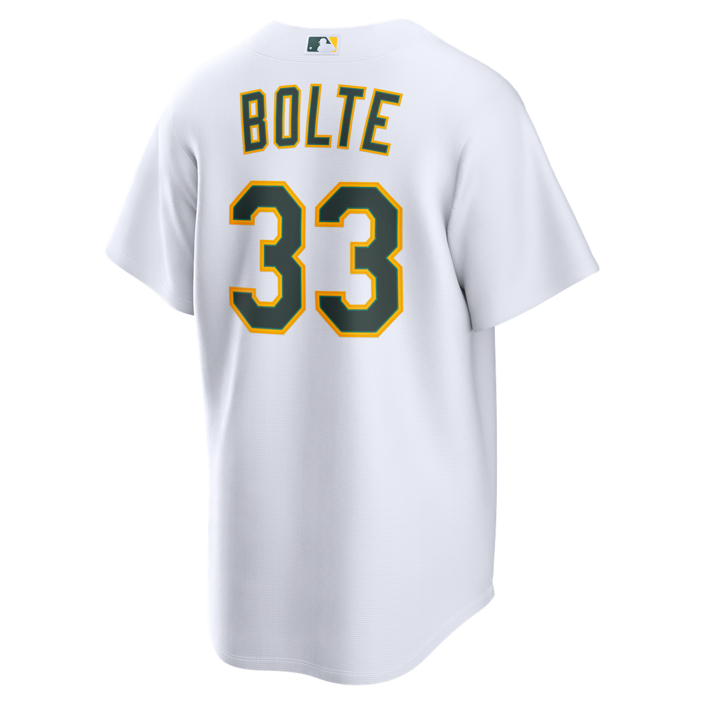 Athletics Nike Henry Bolte Home Replica Baseball Jersey - White