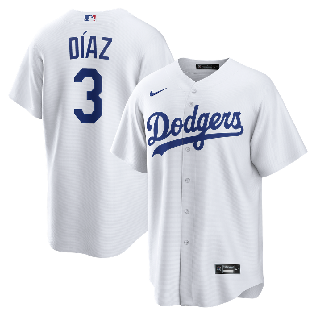 Los Angeles Dodgers Nike Edwin Díaz Home Replica Baseball Jersey - White