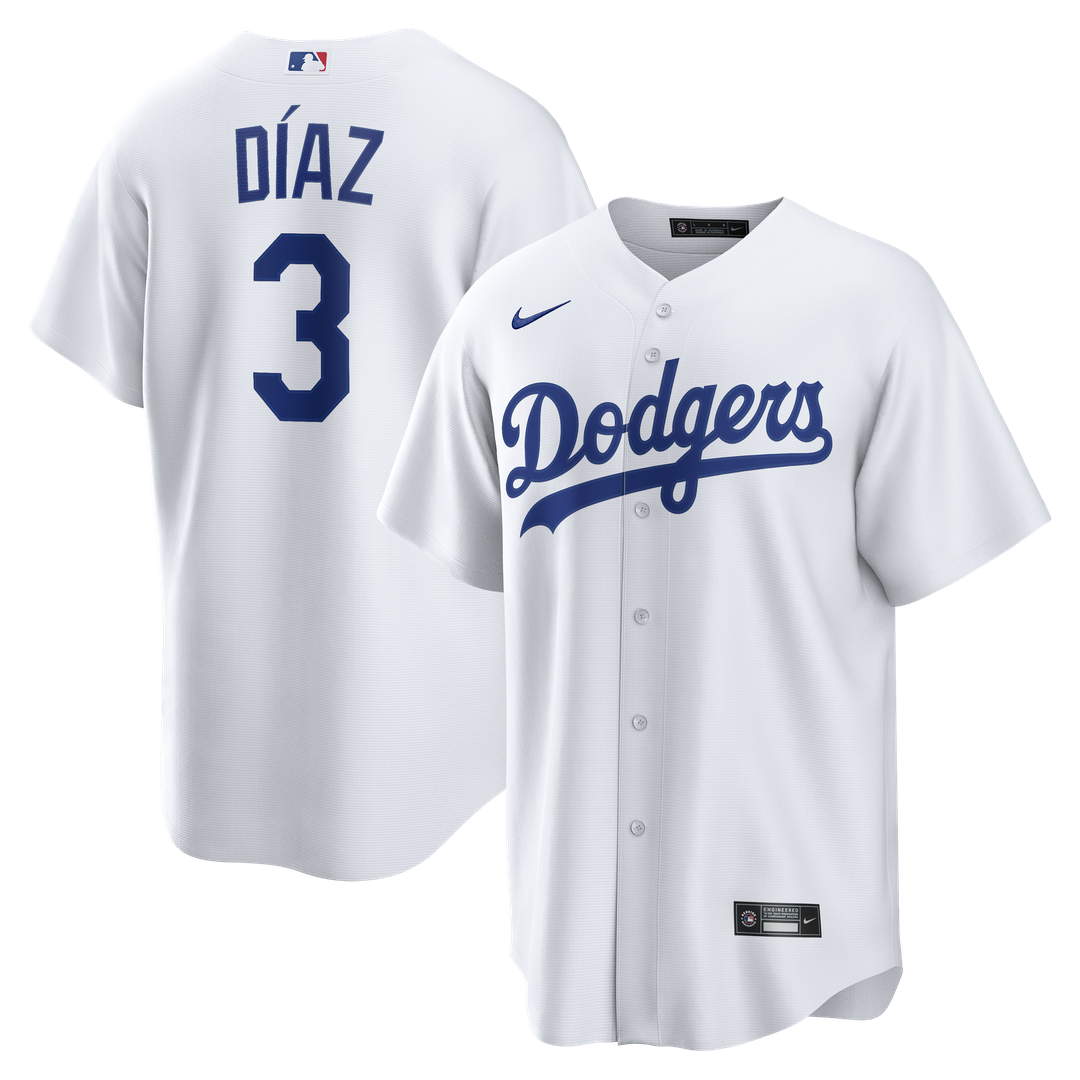 Los Angeles Dodgers Nike Edwin Díaz Home Replica Baseball Jersey - White