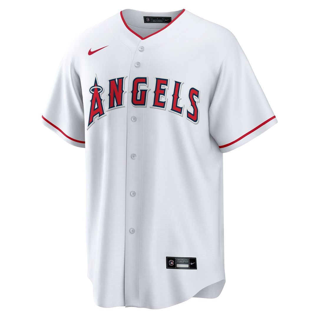 Los Angeles Angels Nike Nolan Schanuel Home Replica Baseball Jersey - White
