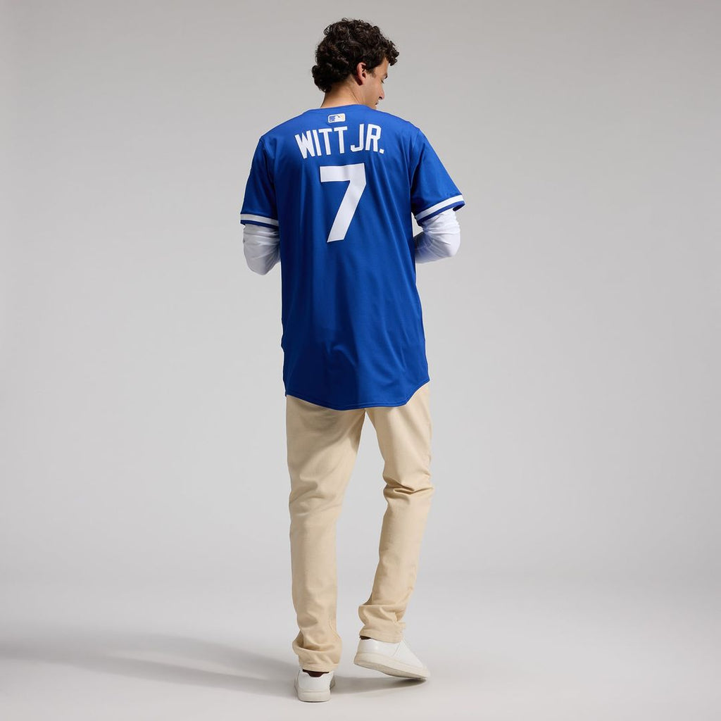 Kansas City Royals Nike Bobby Witt Jr. Home Elite Baseball Jersey - White
