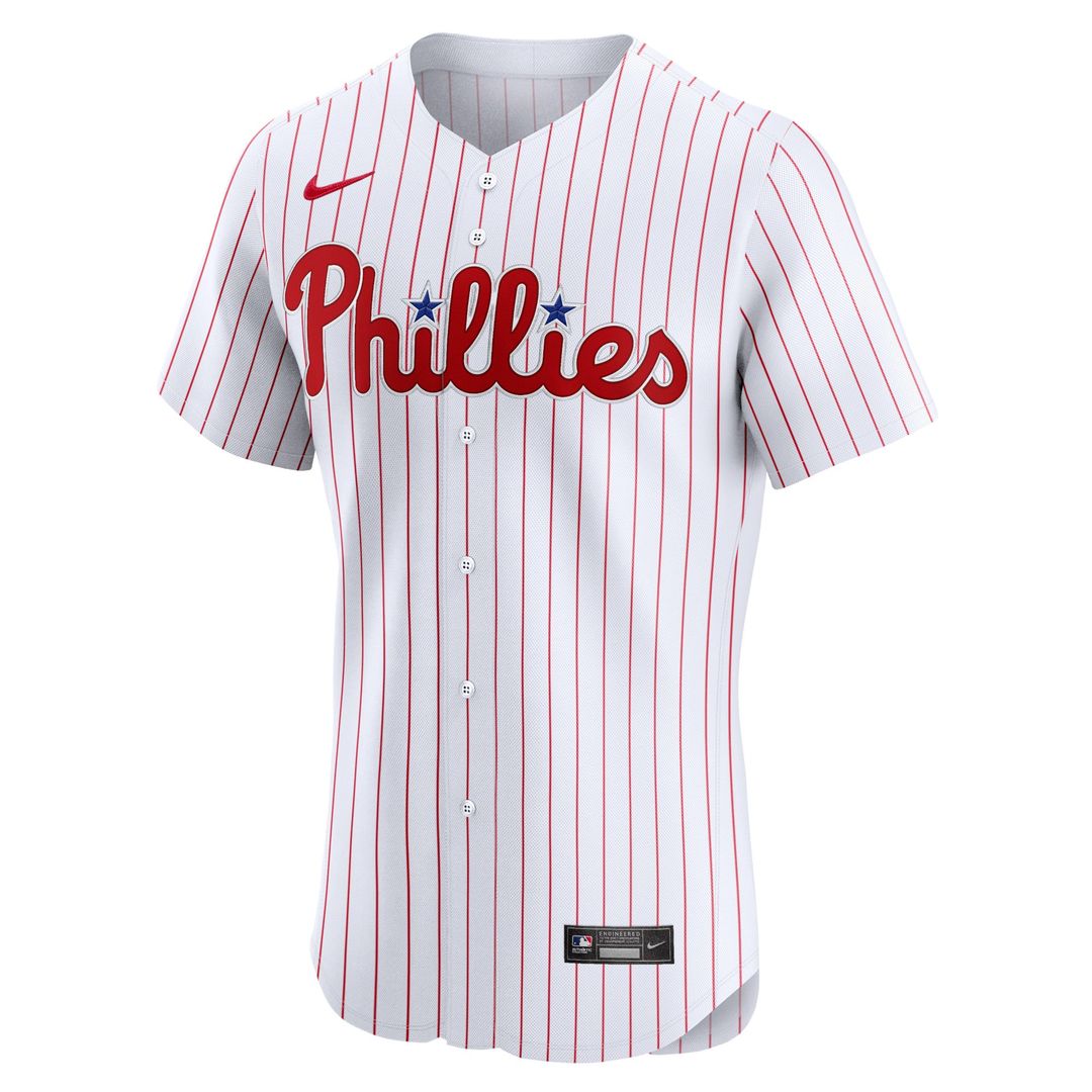 Philadelphia Phillies Nike Home Elite Baseball Jersey - White