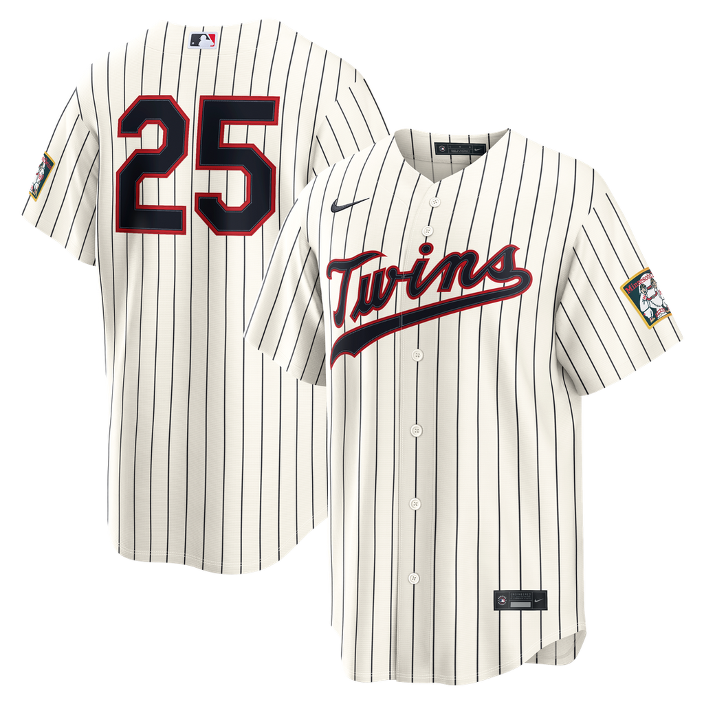 Minnesota Twins Nike Byron Buxton 2026 Field of Dreams Stadium Baseball Jersey - Cream