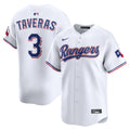Texas Rangers Nike Leody Taveras Home Limited Baseball Jersey - White