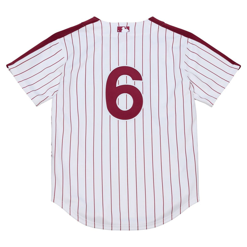 Philadelphia Phillies Mitchell & Ness Jimmy Rollins 2003 Cooperstown Collection Authentic Baseball Jersey - White