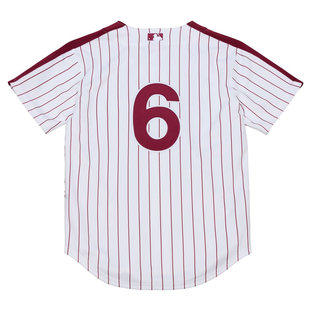 Philadelphia Phillies Mitchell & Ness Jimmy Rollins 2003 Cooperstown Collection Authentic Baseball Jersey - White