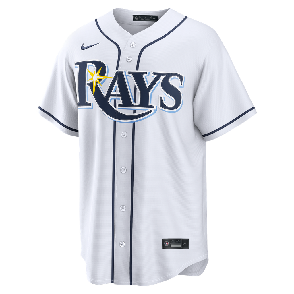 Tampa Bay Rays Nike Freddy Peralta Home Replica Baseball Jersey - White