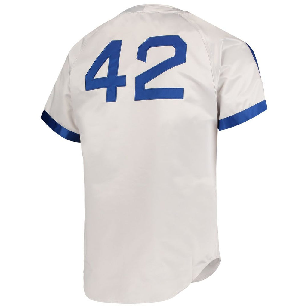 Brooklyn Dodgers Mitchell & Ness Jackie Robinson Cooperstown Collection Authentic Baseball Jersey - Gray
