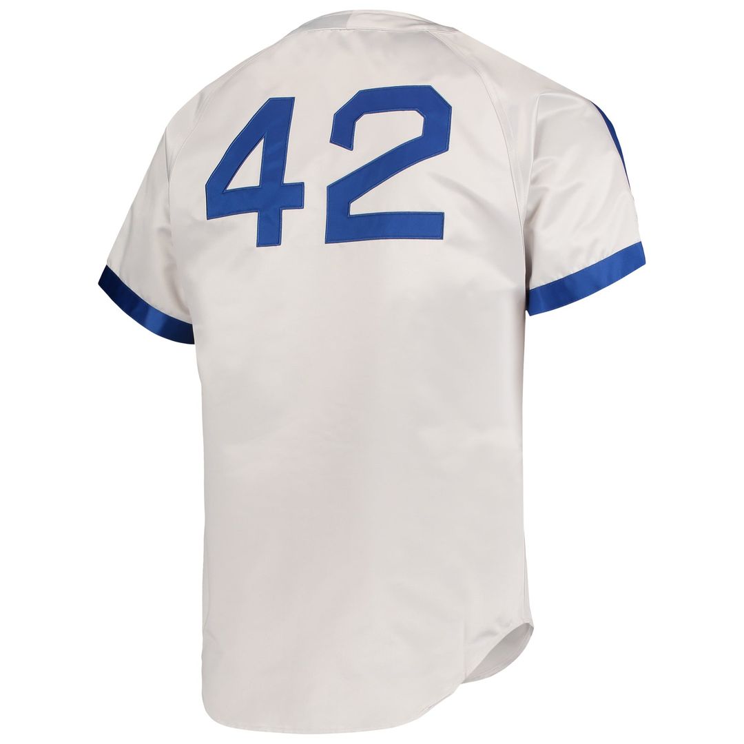 Brooklyn Dodgers Mitchell & Ness Jackie Robinson Cooperstown Collection Authentic Baseball Jersey - Gray