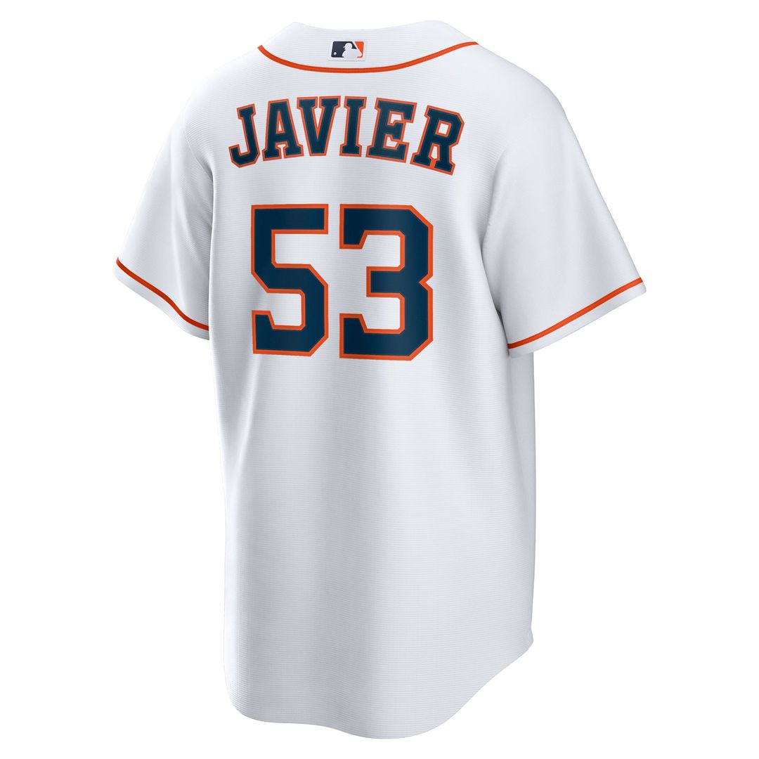 Houston Astros Nike Cristian Javier Home Replica Baseball Jersey - White