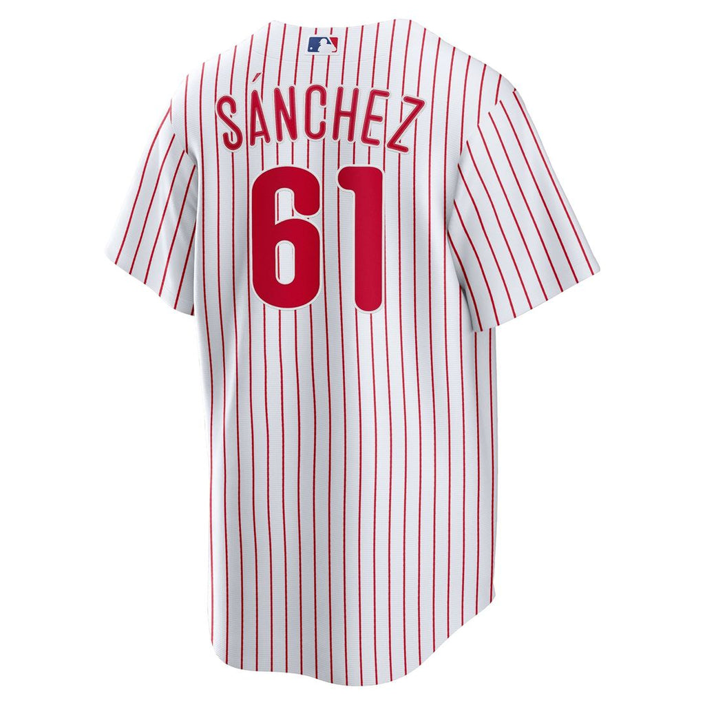 Philadelphia Phillies Nike Cristopher Sanchez Home Replica Baseball Jersey - White