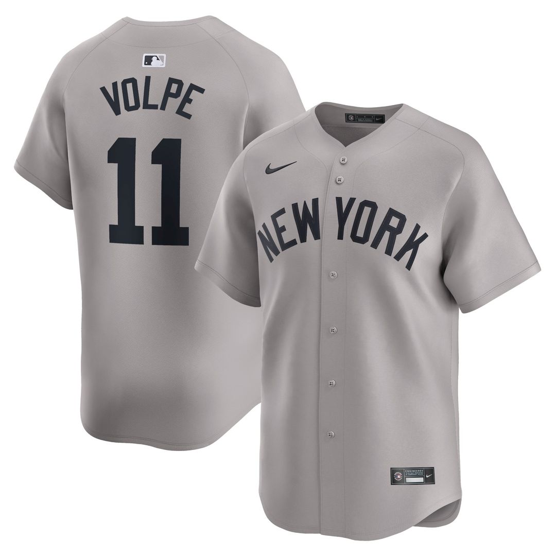 New York Yankees Nike Anthony Volpe Home Limited Baseball Jersey - White
