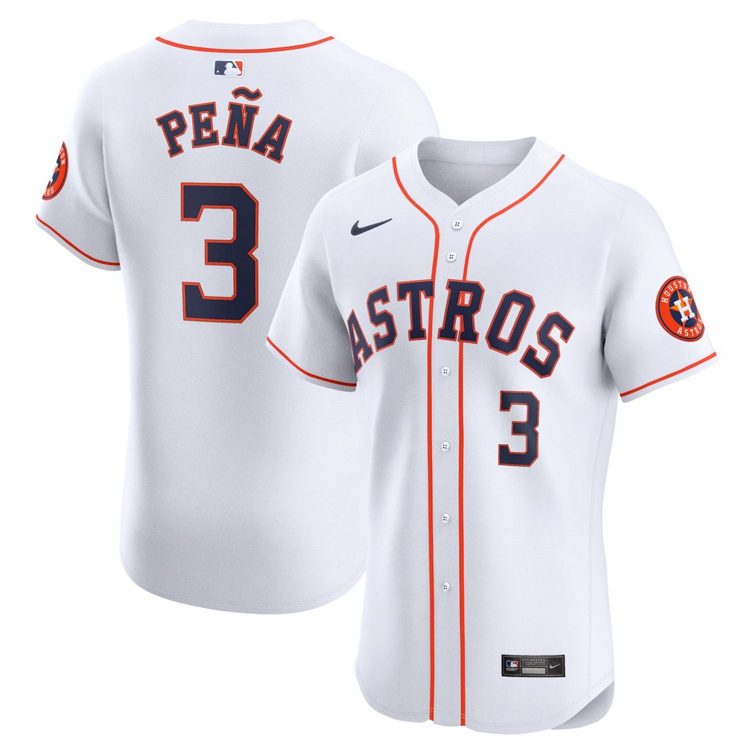 Houston Astros Nike Jeremy Peña Home Elite Baseball Jersey - White