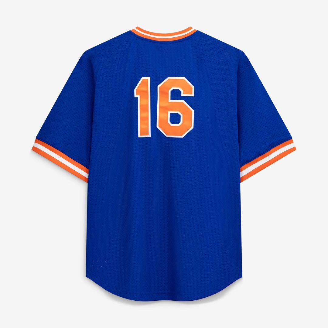 New York Mets Profile Dwight Gooden Big & Tall Cooperstown Collection Mesh Batting Practice Baseball Jersey - Royal