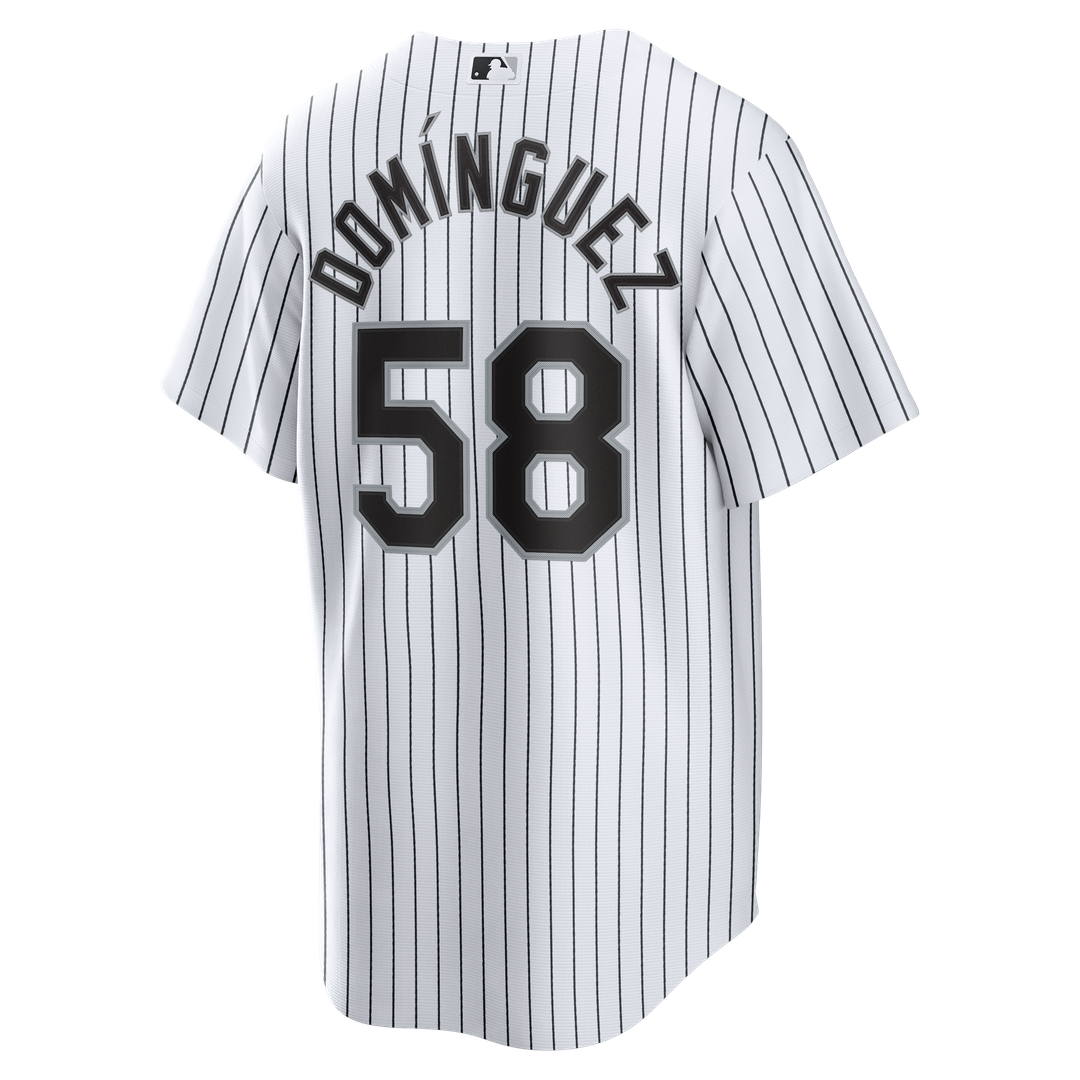 Chicago White Sox Nike Seranthony Domínguez Home Replica Baseball Jersey - White