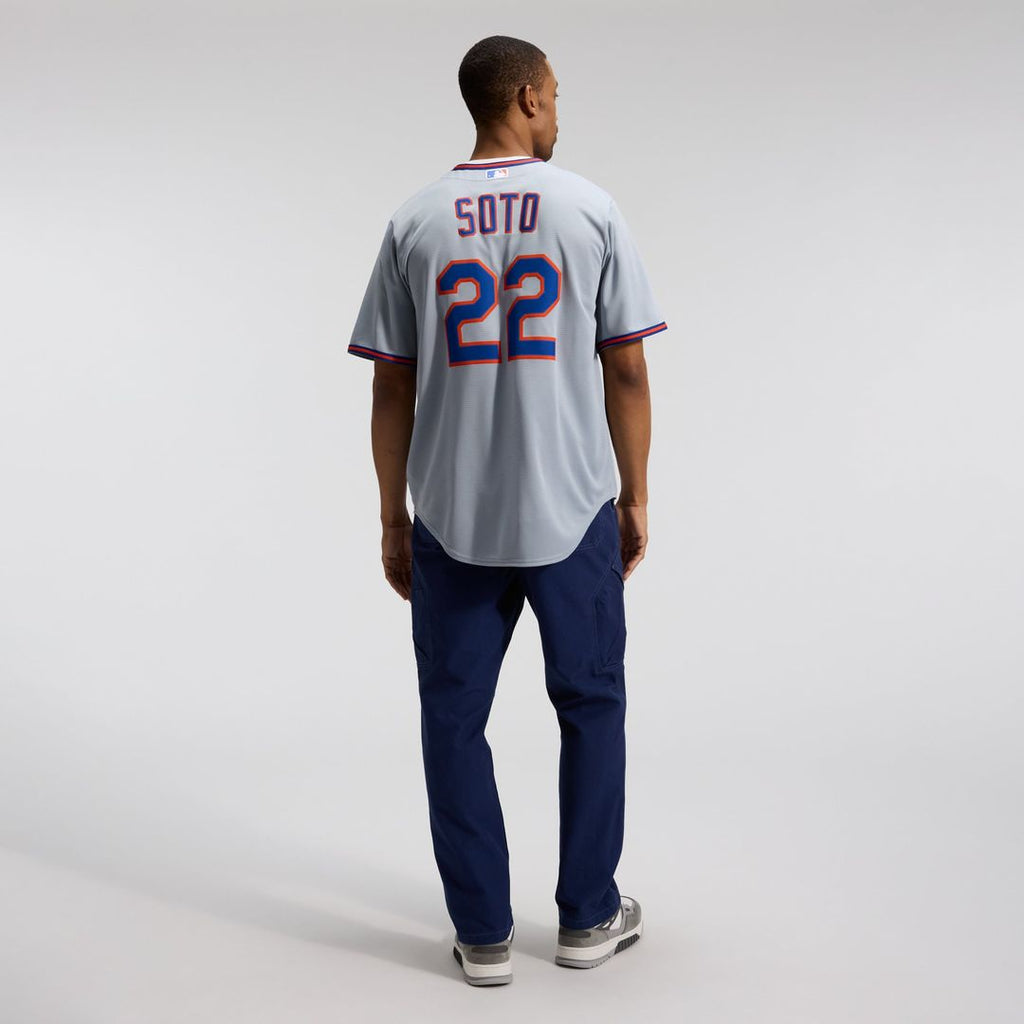 New York Mets Nike Juan Soto Road Replica Baseball Jersey - Gray