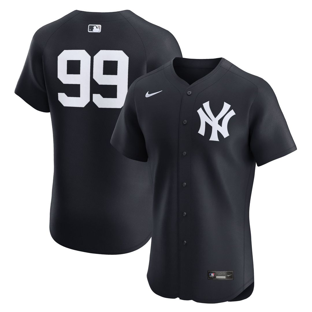 New York Yankees Nike Aaron Judge Alternate 2 Elite Baseball Jersey - Navy