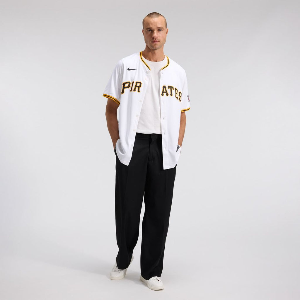 Pittsburgh Pirates Nike Home Limited Baseball Jersey - White