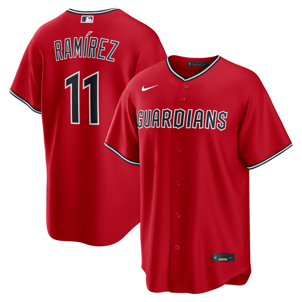 Cleveland Guardians Nike José Ramírez Alternate Replica Baseball Jersey - Red